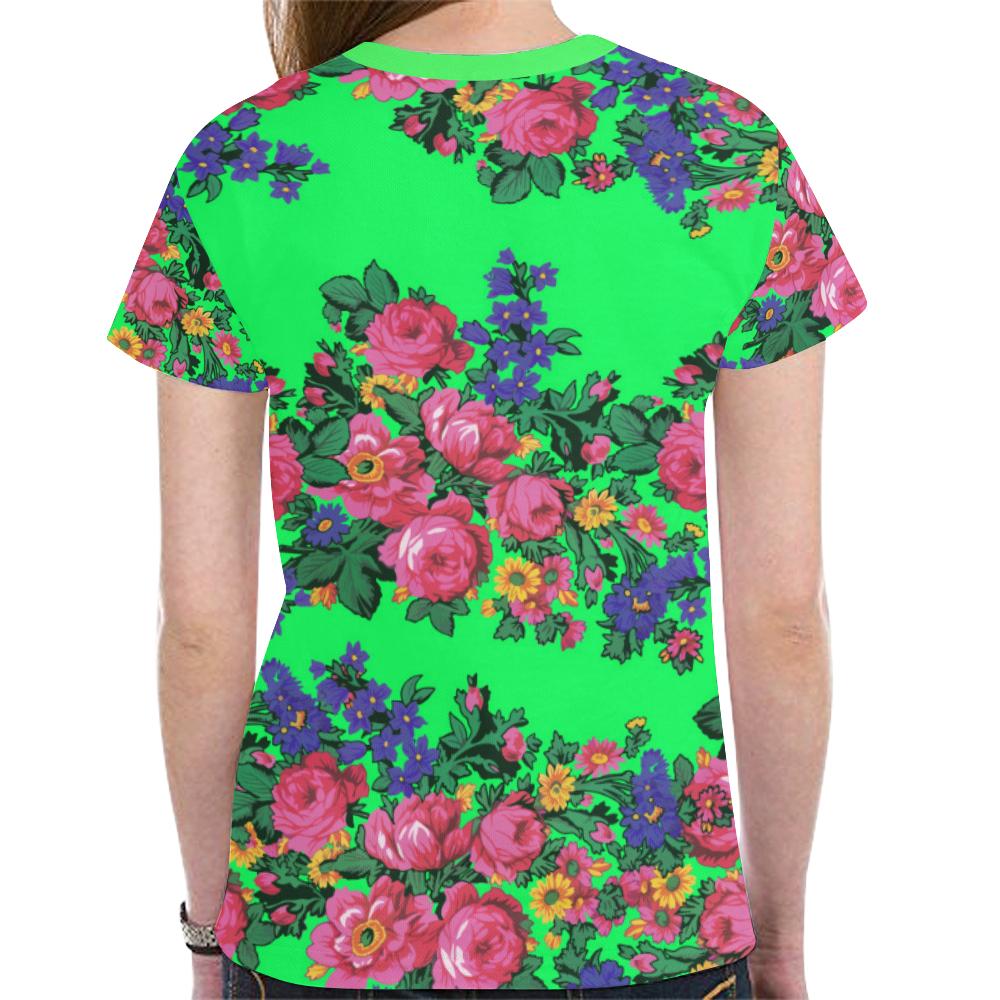 Kokum's Revenge Green New All Over Print T-shirt for Women (Model T45) New All Over Print T-shirt for Women (T45) e-joyer 