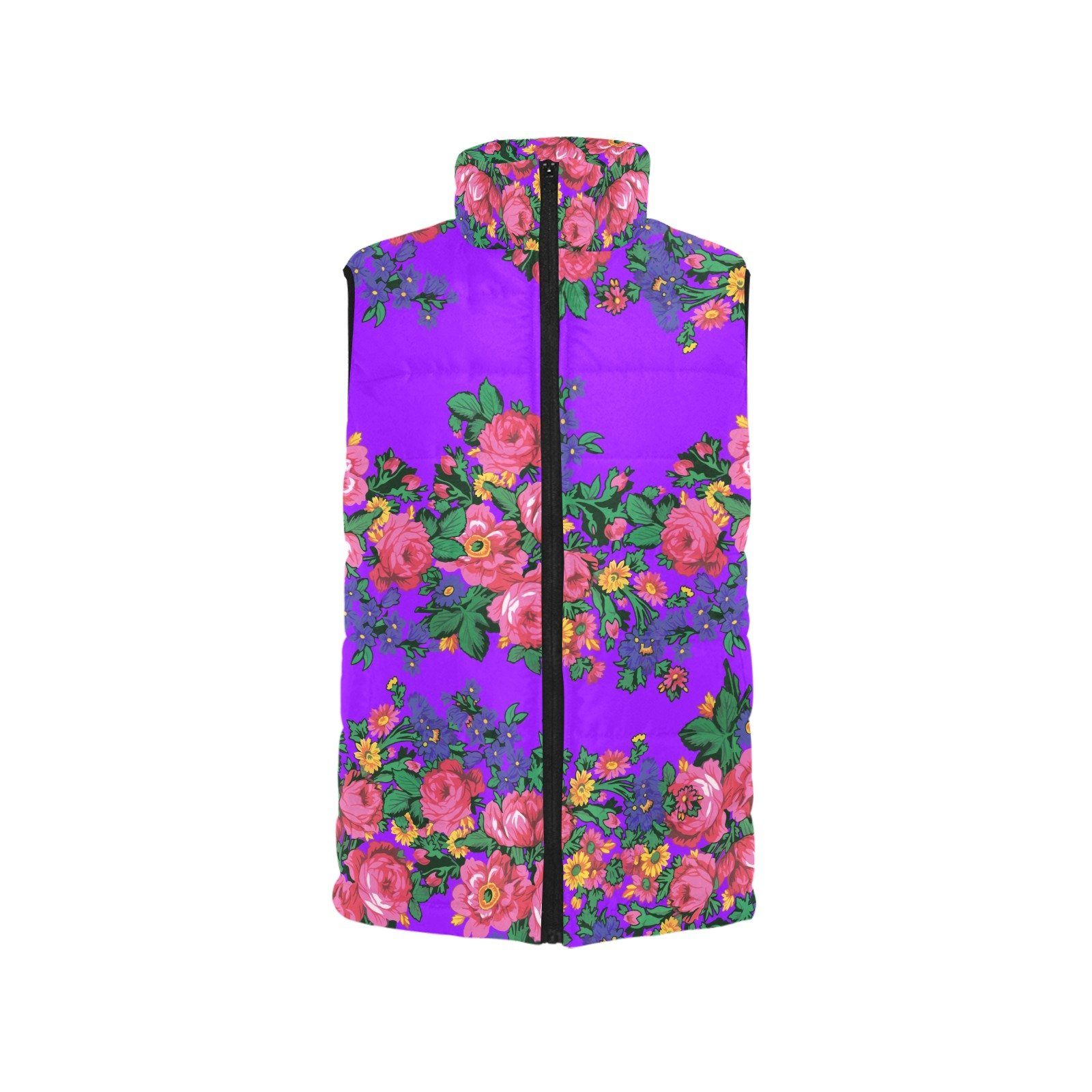 Kokum's Revenge Lilac Women's Padded Vest Jacket (Model H44) Women's Padded Vest Jacket (H44) e-joyer 