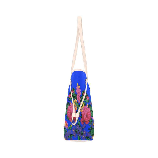 Kokum Ceremony Turquoise Clover Canvas Tote Bag