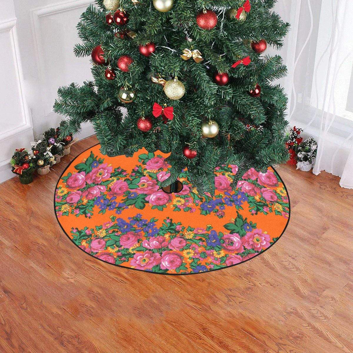 Kokum's Revenge Sierra Christmas Tree Skirt 47" x 47" Christmas Tree Skirt e-joyer 