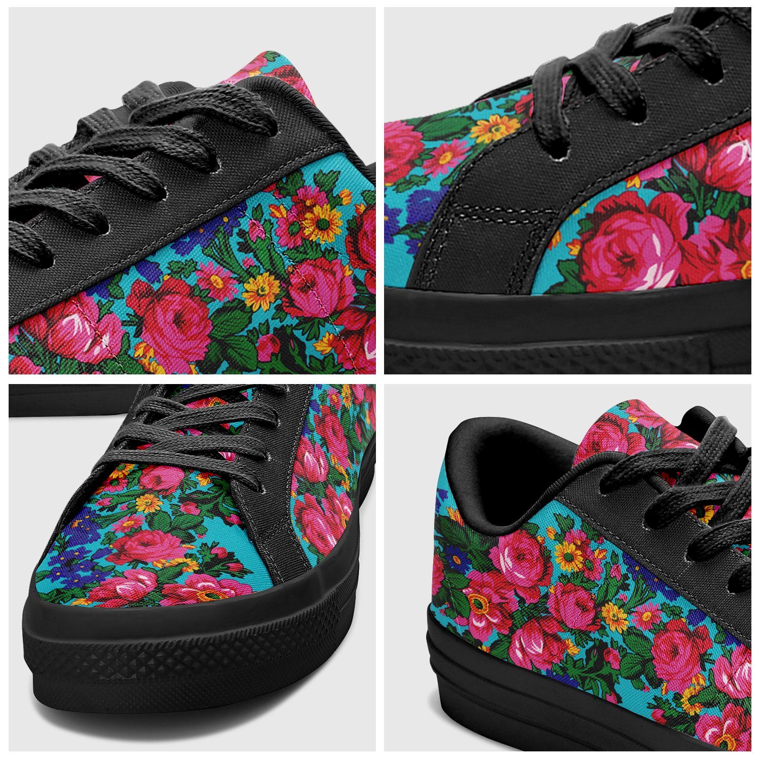 Kokum's Revenge - Sky Aapisi Low Top Canvas Shoes Black Sole 49 Dzine 