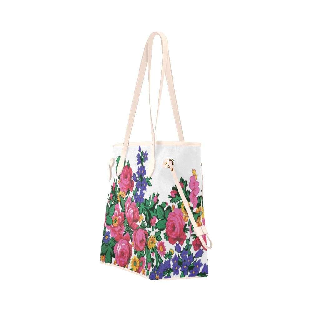 Kokum's Revenge-White Clover Canvas Tote Bag (Model 1661) Clover Canvas Tote Bag (1661) e-joyer 