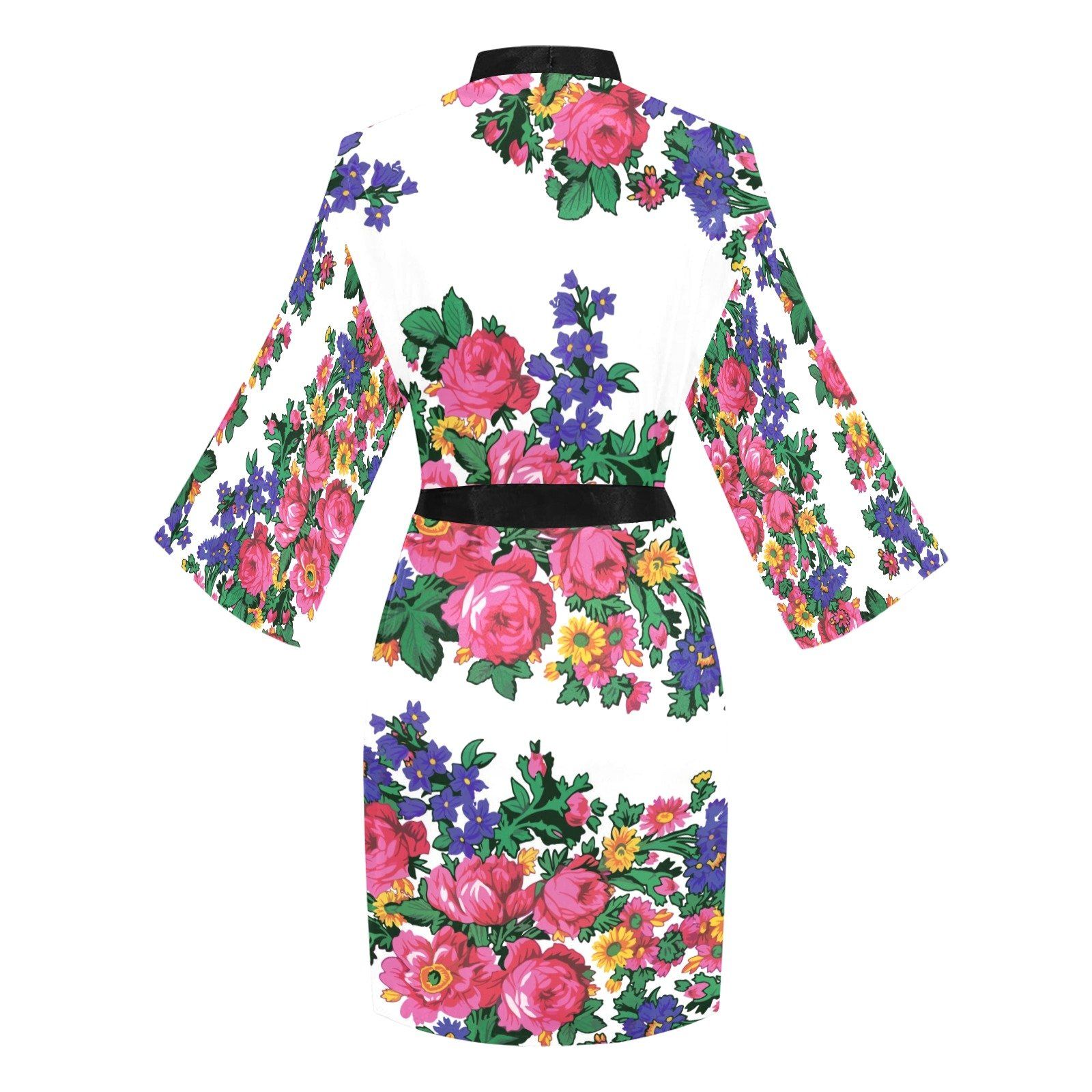 Kokum's Revenge White Long Sleeve Kimono Robe Long Sleeve Kimono Robe e-joyer 
