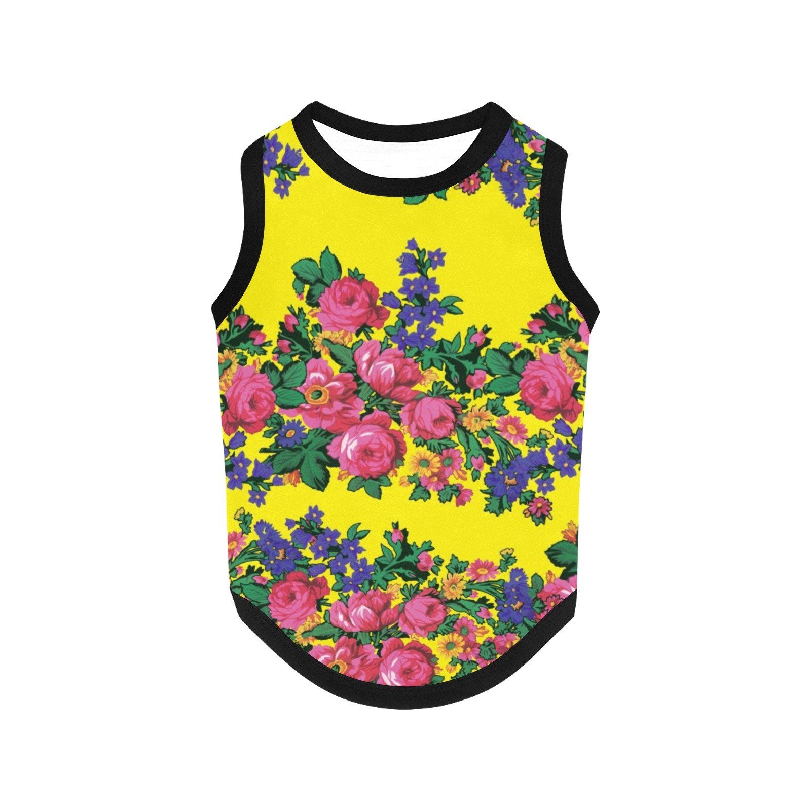 Kokum's Revenge Yellow All Over Print Pet Tank Top Pet Tank Top e-joyer 