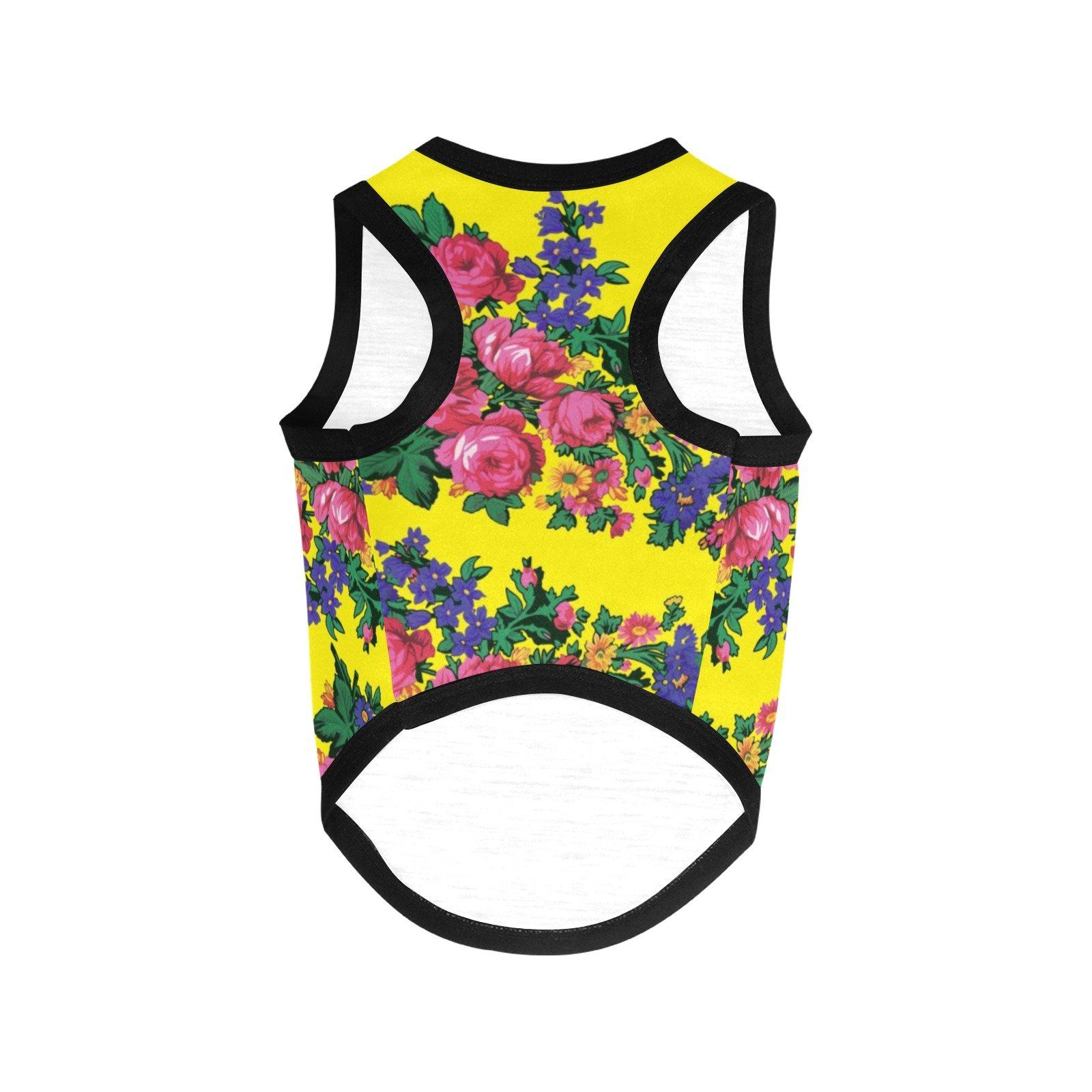 Kokum's Revenge Yellow All Over Print Pet Tank Top Pet Tank Top e-joyer 