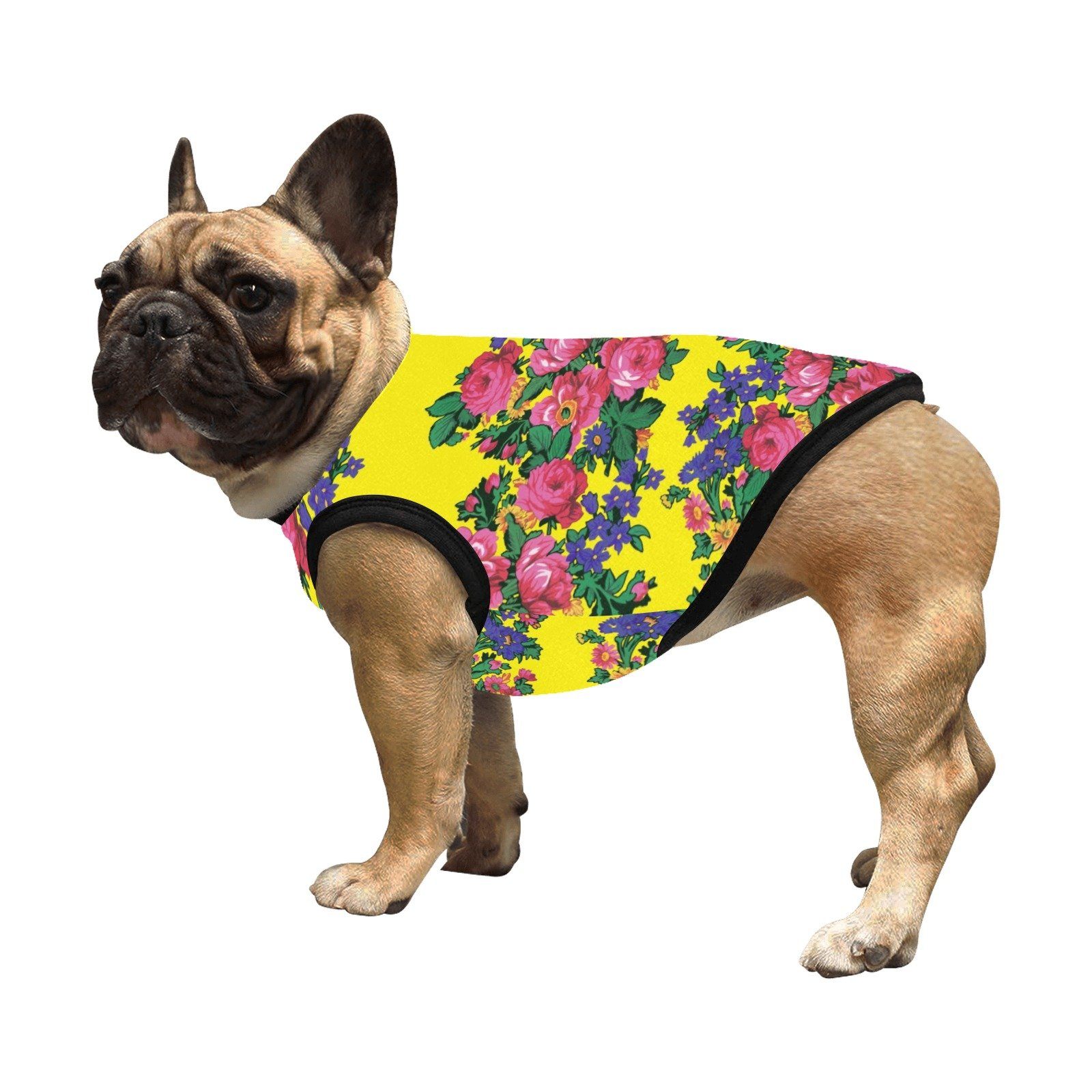 Kokum's Revenge Yellow All Over Print Pet Tank Top Pet Tank Top e-joyer 