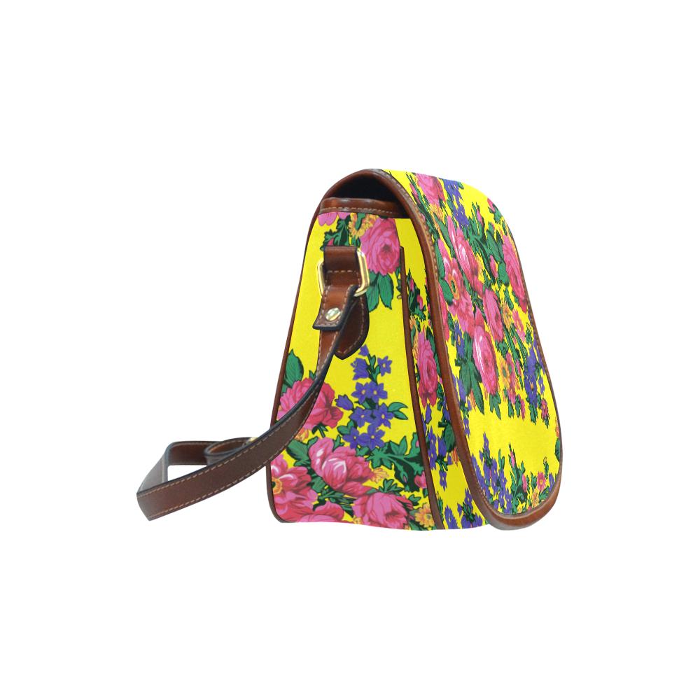 Kokum's Revenge-Yellow Saddle Bag/Small (Model 1649) Full Customization Saddle Bag/Small (Full Customization) e-joyer 