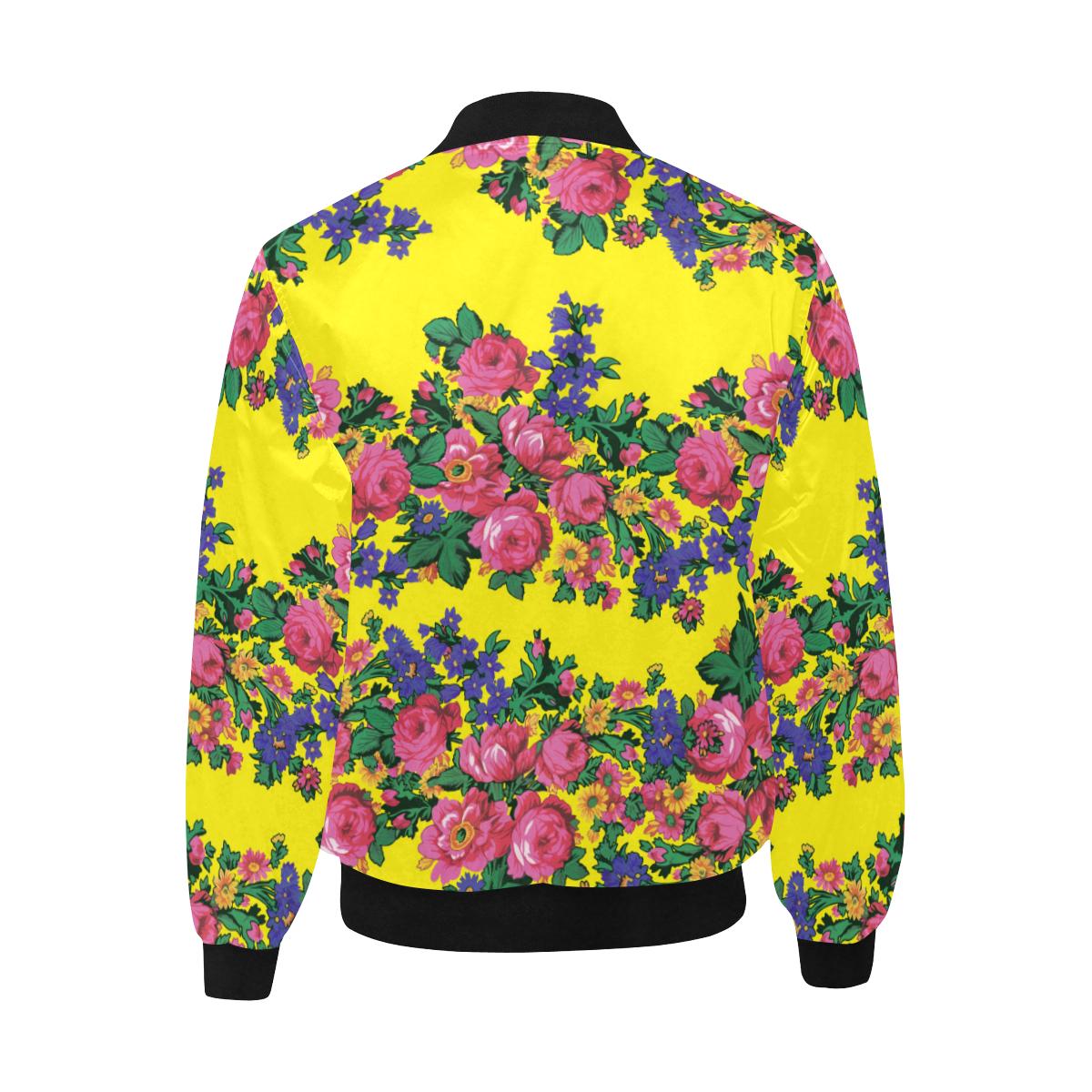 Kokum's Revenge-Yellow Unisex Heavy Bomber Jacket with Quilted Lining All Over Print Quilted Jacket for Men (H33) e-joyer 