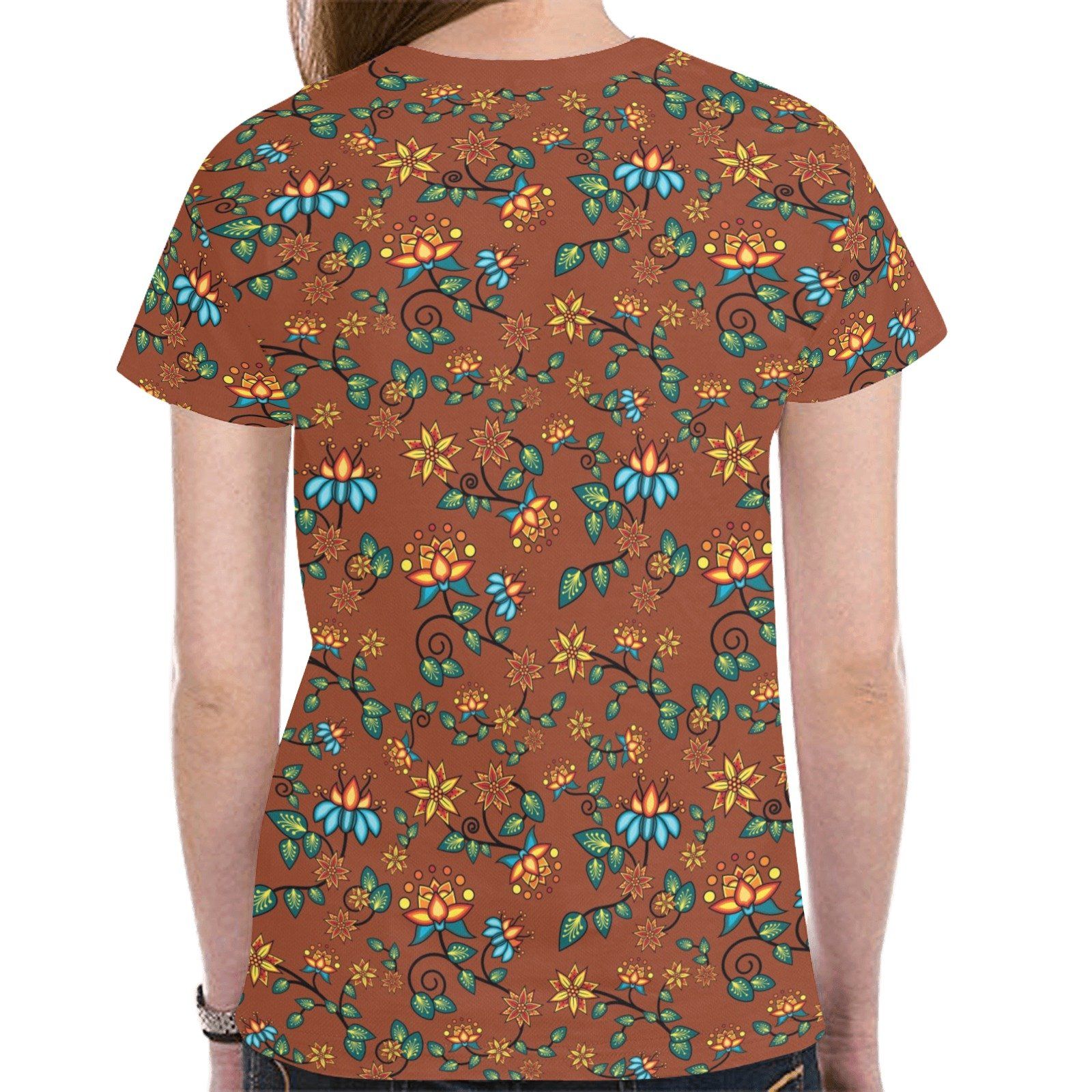 Lily Sierra New All Over Print T-shirt for Women (Model T45) tshirt e-joyer 