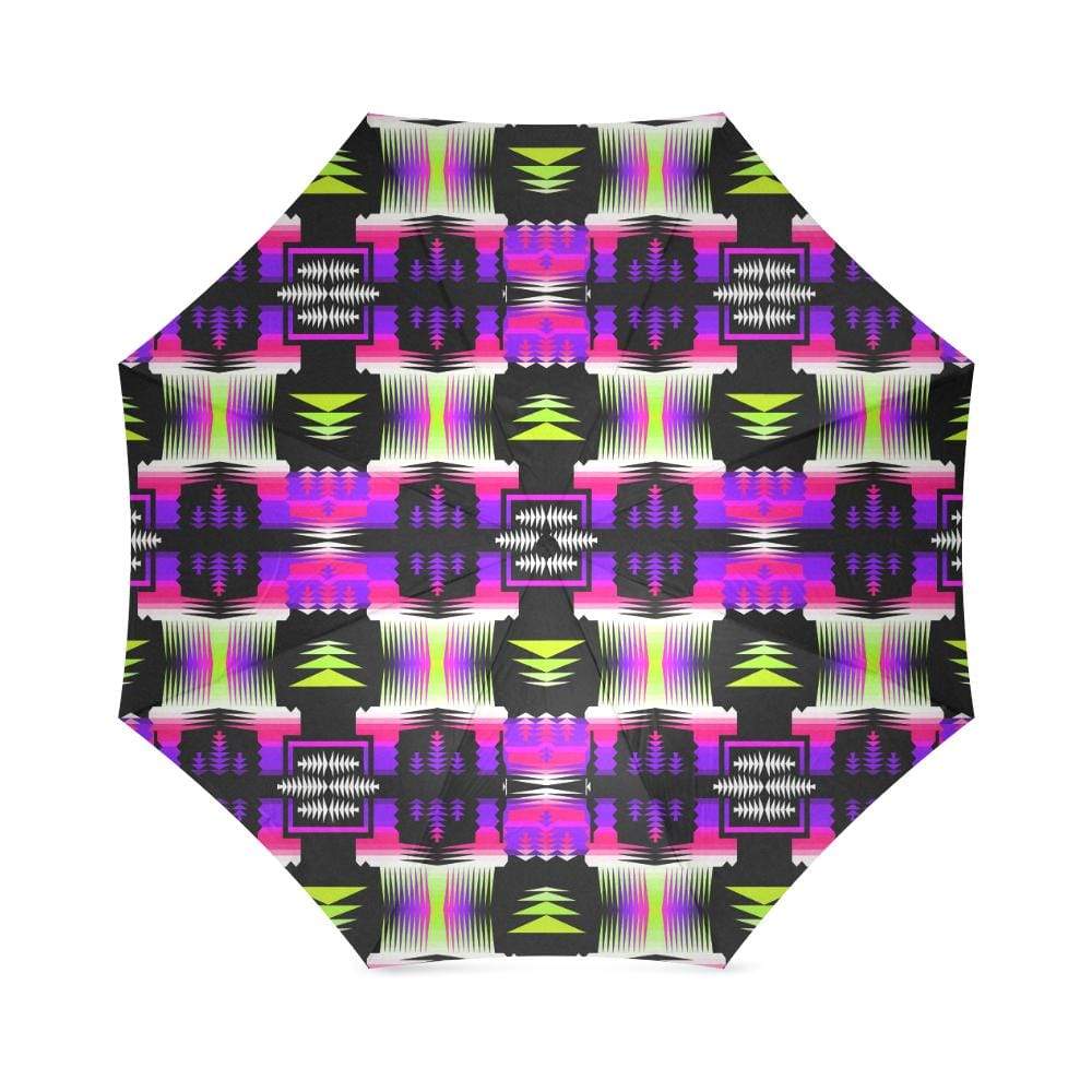 Lime Sunset Moon Shadow Sage Foldable Umbrella Foldable Umbrella e-joyer 