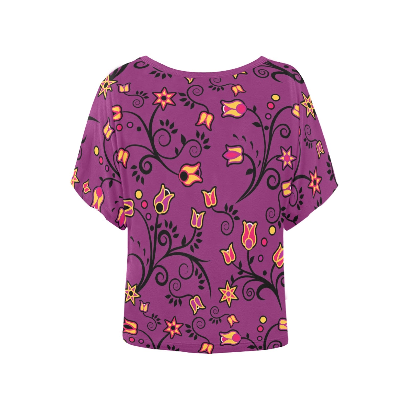 Lollipop Star Women's Batwing-Sleeved Blouse T shirt (Model T44) Women's Batwing-Sleeved Blouse T shirt (T44) e-joyer 