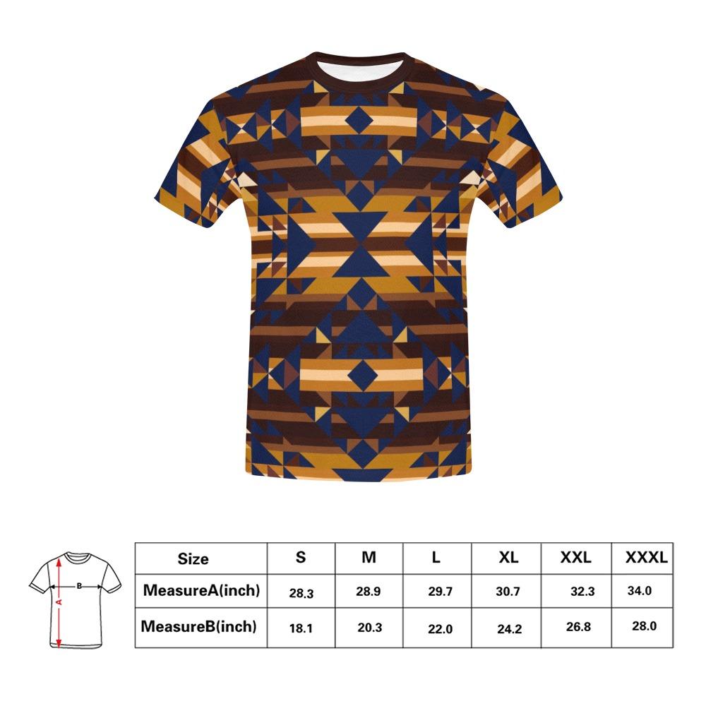 Marron Cloud All Over Print T-Shirt for Men (USA Size) (Model T40) All Over Print T-Shirt for Men (T40) e-joyer 