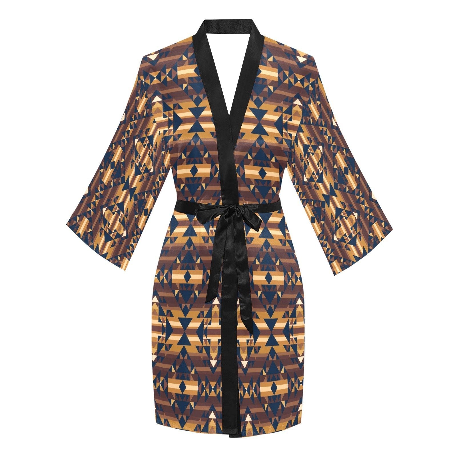 Marron Cloud Long Sleeve Kimono Robe Long Sleeve Kimono Robe e-joyer 