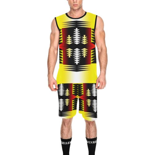 Medicine Wheel Sage All Over Print Basketball Uniform Basketball Uniform e-joyer 