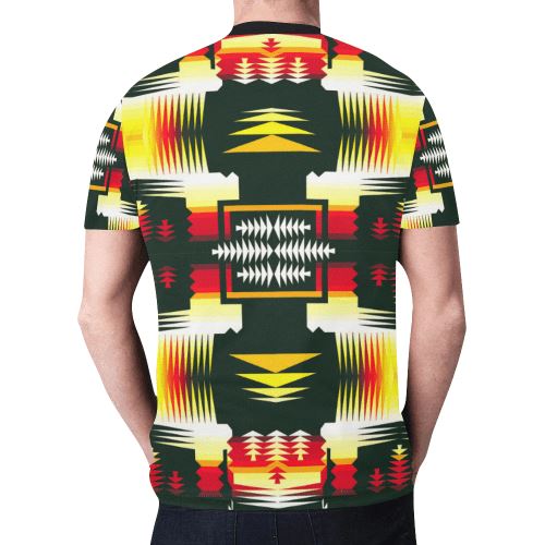 Medicine Wheel Sage II New All Over Print T-shirt for Men/Large Size (Model T45) New All Over Print T-shirt for Men/Large (T45) e-joyer 