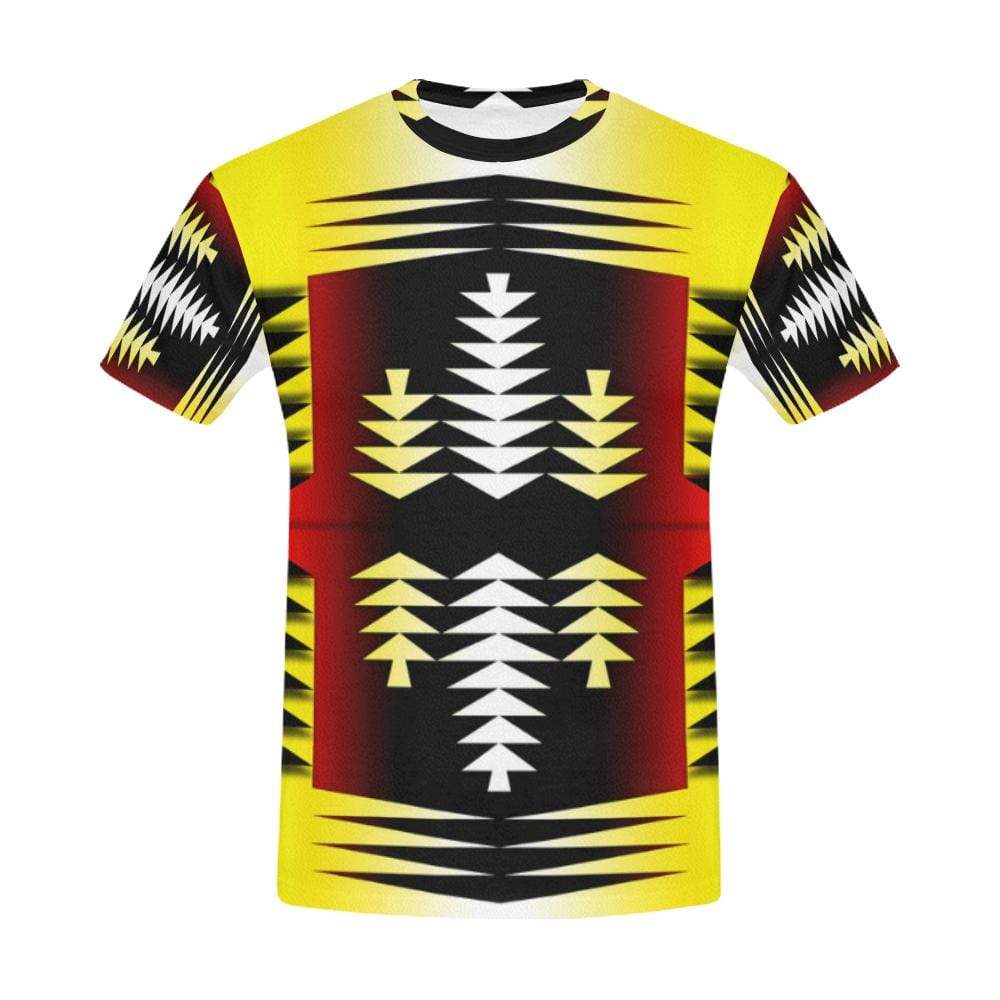 Medicine Wheel Tribal Sage All Over Print T-Shirt for Men (USA Size) (Model T40) All Over Print T-Shirt for Men e-joyer 
