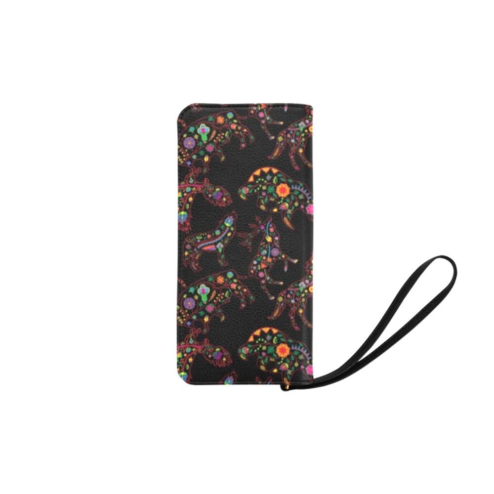 Neon Floral Animals Women's Clutch Purse (Model 1637) Women's Clutch Purse (1637) e-joyer 