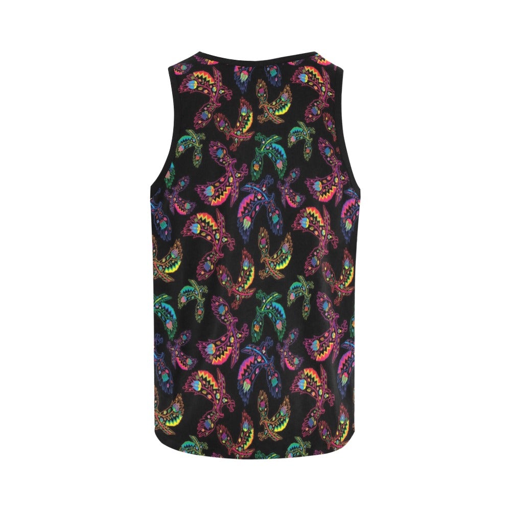 Neon Floral Eagles All Over Print Tank Top for Women (Model T43) All Over Print Tank Top for Women (T43) e-joyer 