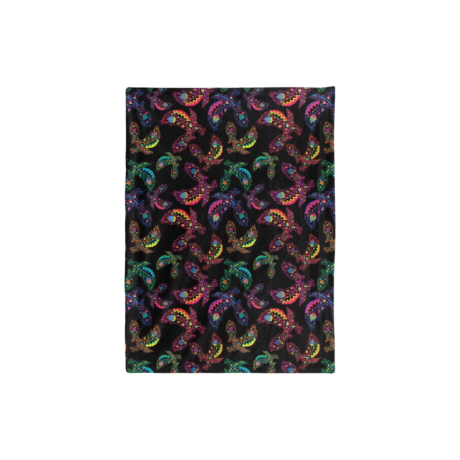 Neon Floral Eagles Baby Blanket 30"x40" Baby Blanket 30"x40" e-joyer 