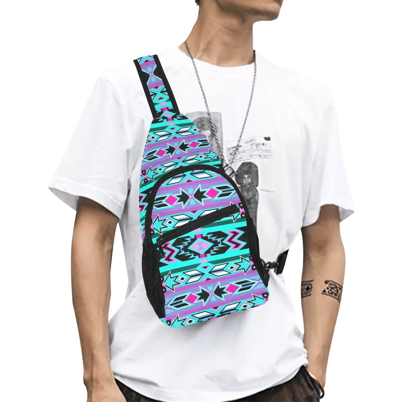 Northeast Journey All Over Print Chest Bag (Model 1719) All Over Print Chest Bag (1719) e-joyer 