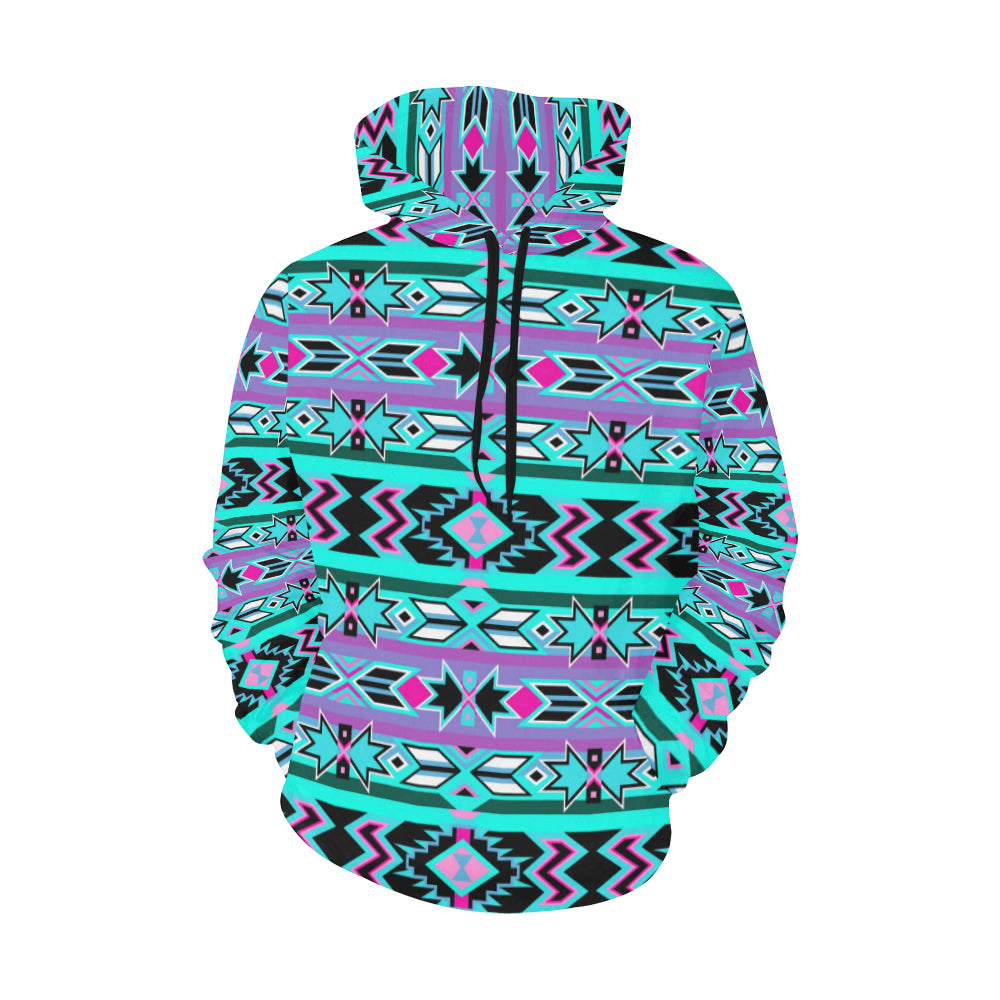 Northeast Journey All Over Print Hoodie for Women (USA Size) (Model H13) Hoodie e-joyer 