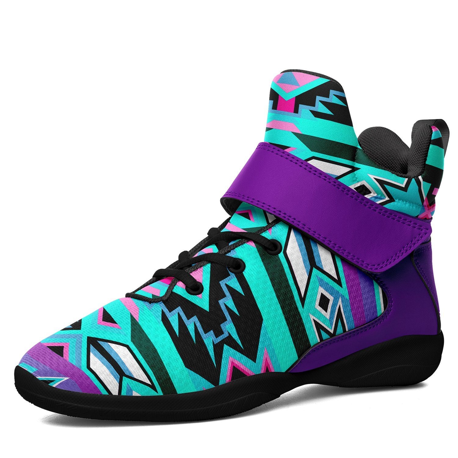 Northeast Journey Ipottaa Basketball / Sport High Top Shoes 49 Dzine US Women 4.5 / US Youth 3.5 / EUR 35 Black Sole with Indigo Strap 