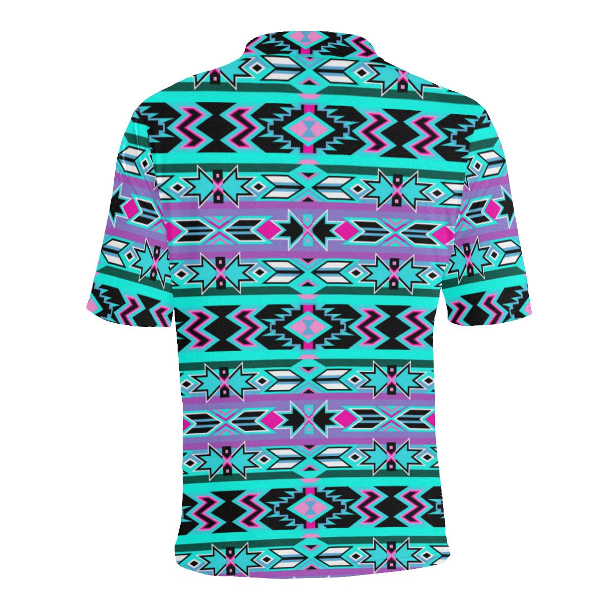 Northeast Journey Men's All Over Print Polo Shirt (Model T55) Men's Polo Shirt (Model T55) e-joyer 