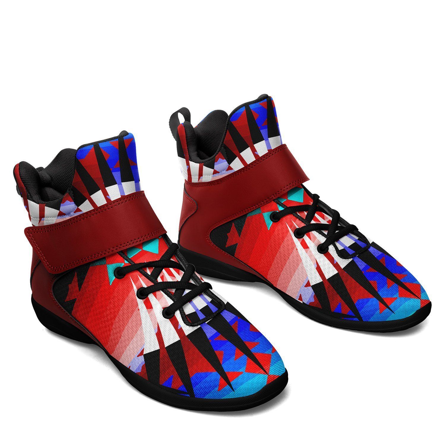 Northwest Ribbonwork Bustles Ipottaa Basketball / Sport High Top Shoes - Black Sole 49 Dzine 
