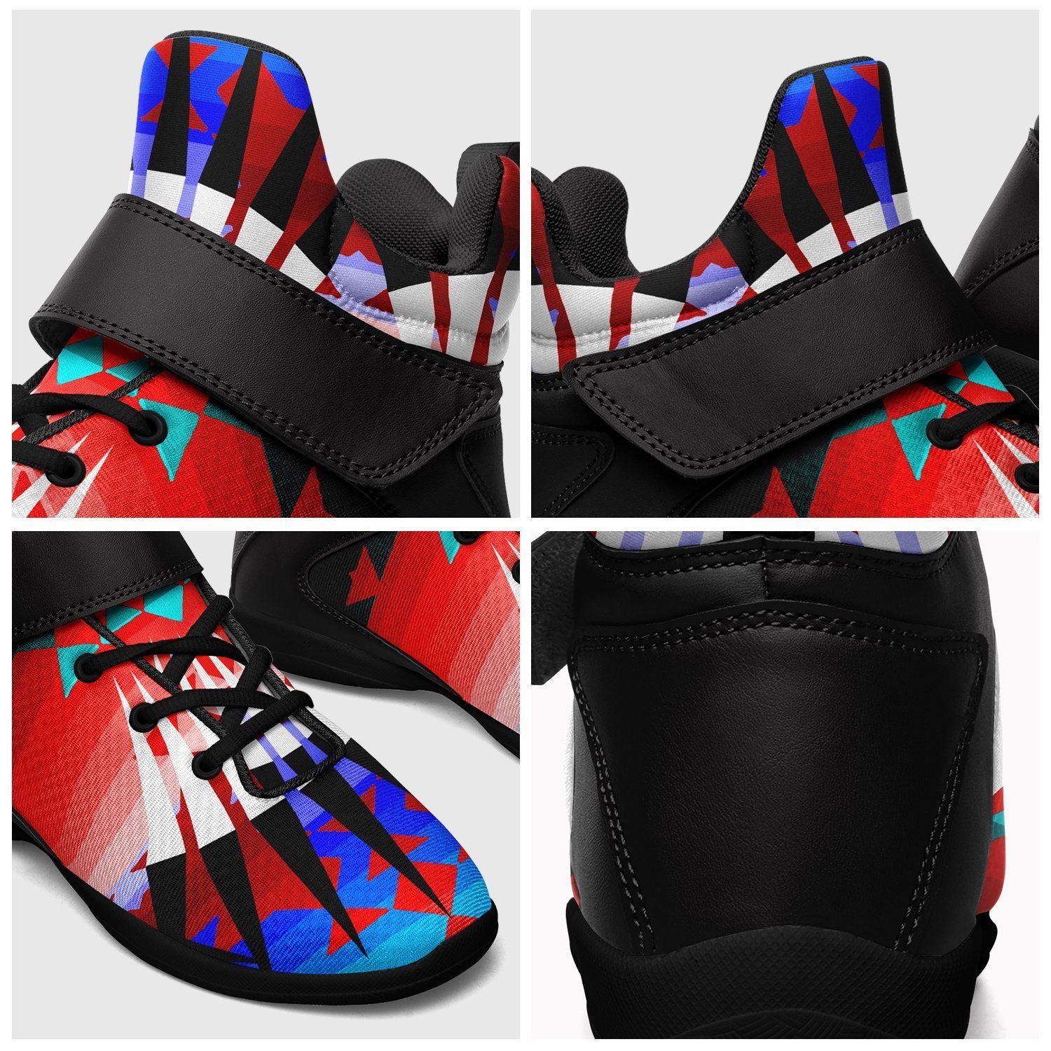 Northwest Ribbonwork Bustles Ipottaa Basketball / Sport High Top Shoes - Black Sole 49 Dzine 