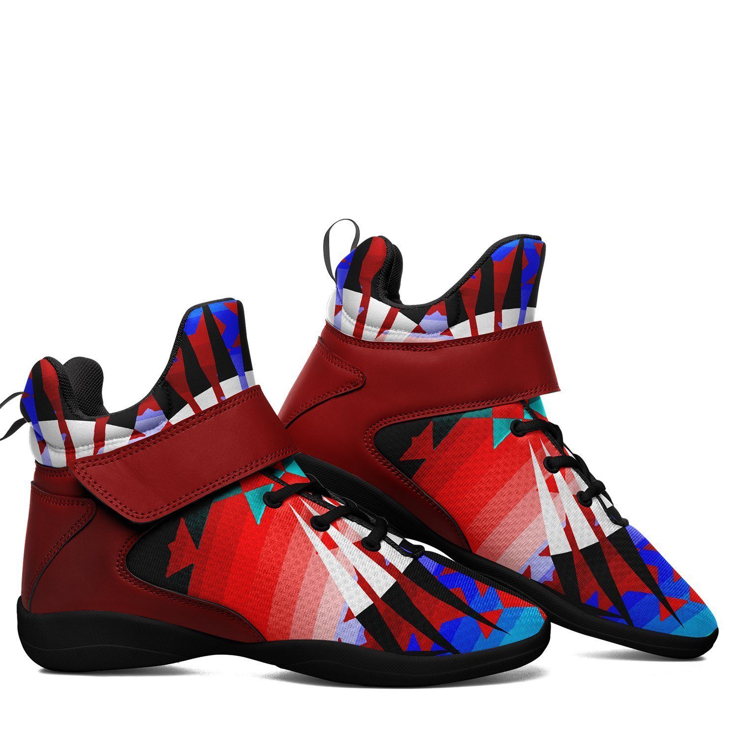 Northwest Ribbonwork Bustles Ipottaa Basketball / Sport High Top Shoes - Black Sole 49 Dzine 
