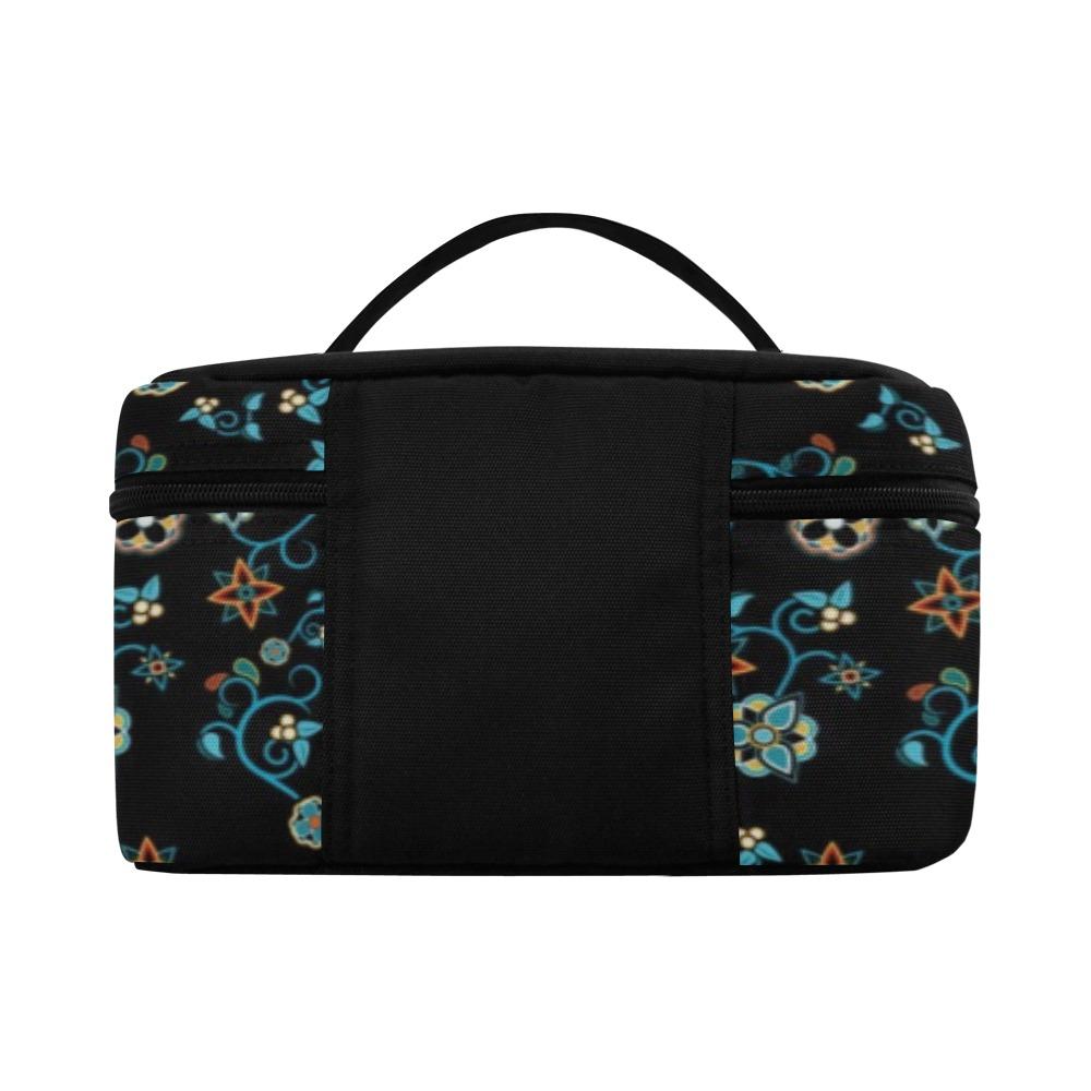 Ocean Bloom Cosmetic Bag/Large (Model 1658) bag e-joyer 