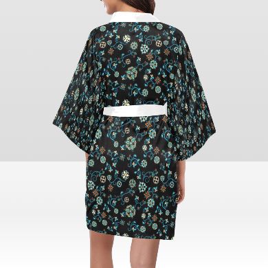 Ocean Bloom Kimono Robe Artsadd 