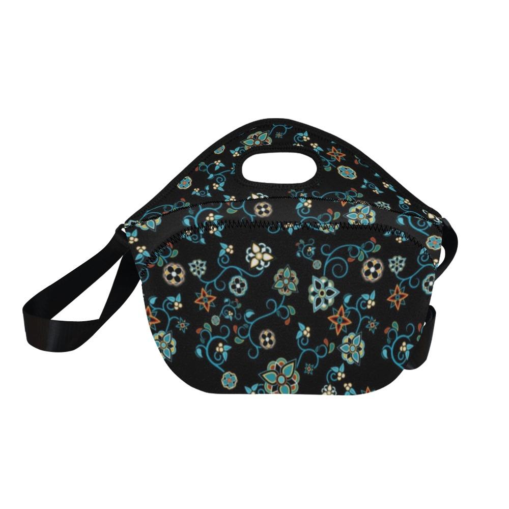 Ocean Bloom Neoprene Lunch Bag/Large (Model 1669) bag 49 Dzine 