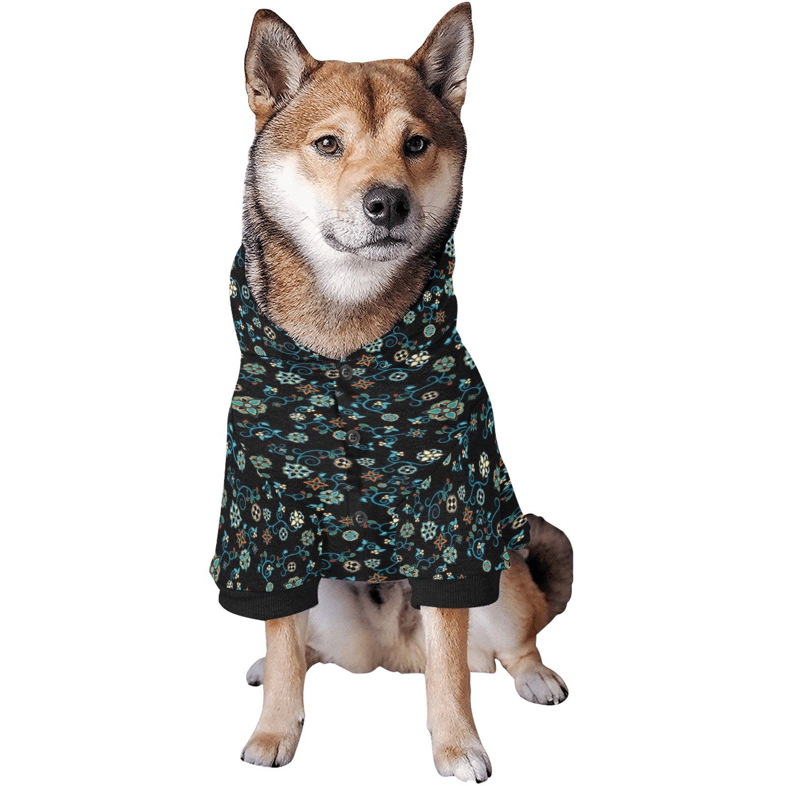 Ocean Bloom Pet Dog Hoodie Pet Dog Hoodie e-joyer 