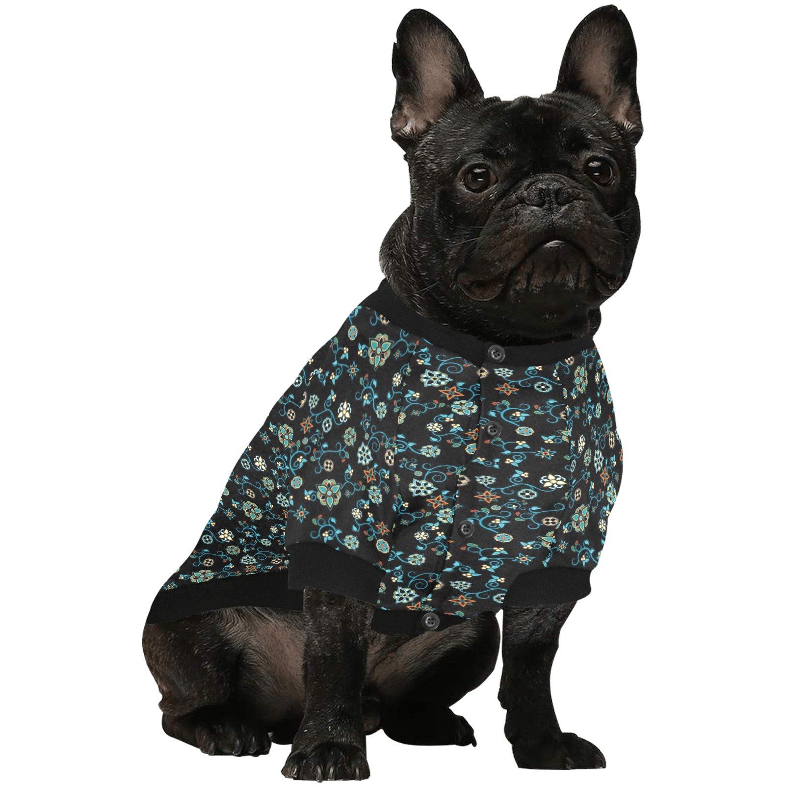 Ocean Bloom Pet Dog Round Neck Shirt Pet Dog Round Neck Shirt e-joyer 