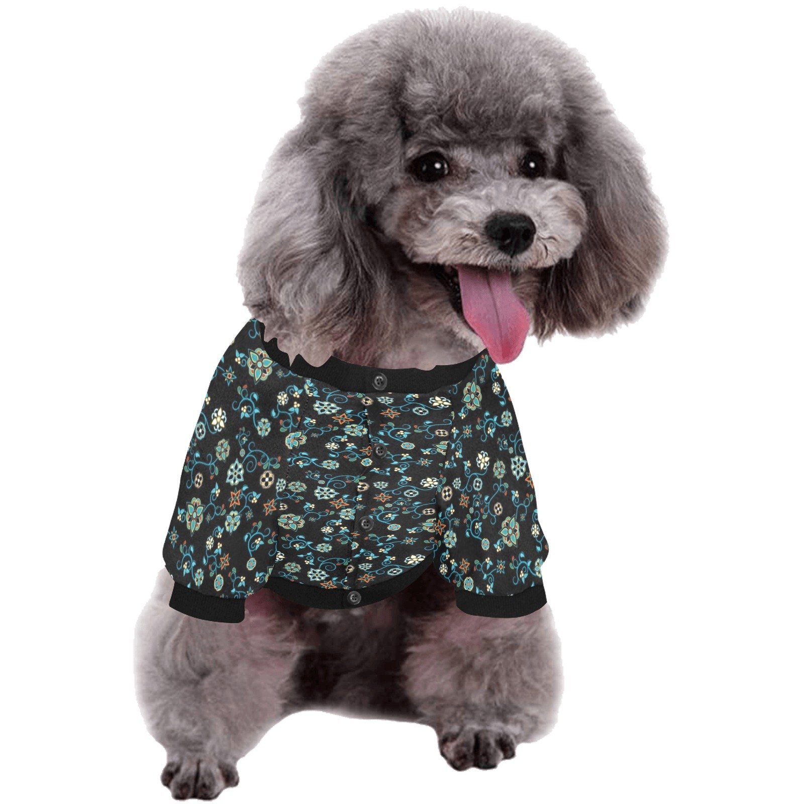 Ocean Bloom Pet Dog Round Neck Shirt Pet Dog Round Neck Shirt e-joyer 