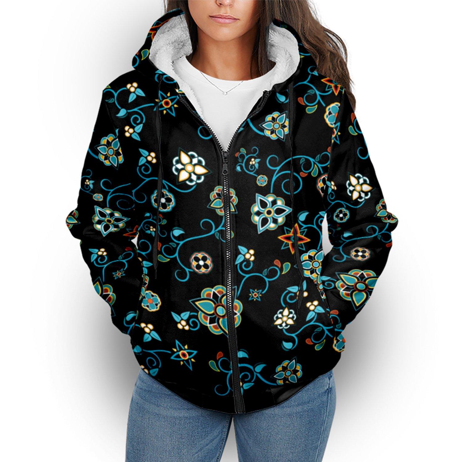 Ocean Bloom Sherpa Hoodie hoodie Herman 