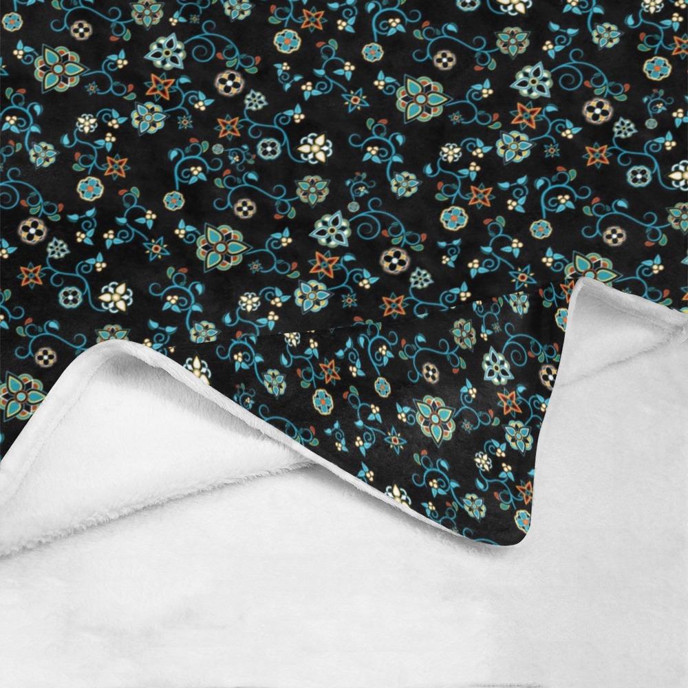 Ocean Bloom Ultra-Soft Micro Fleece Blanket 50"x60" Ultra-Soft Blanket 50''x60'' e-joyer 