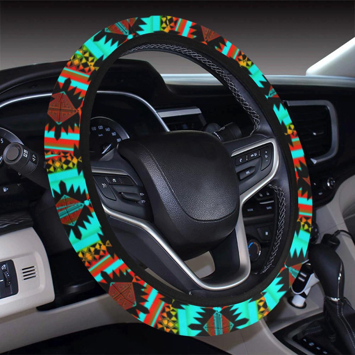 Okotoks Arrow Steering Wheel Cover with Elastic Edge Steering Wheel Cover with Elastic Edge e-joyer 