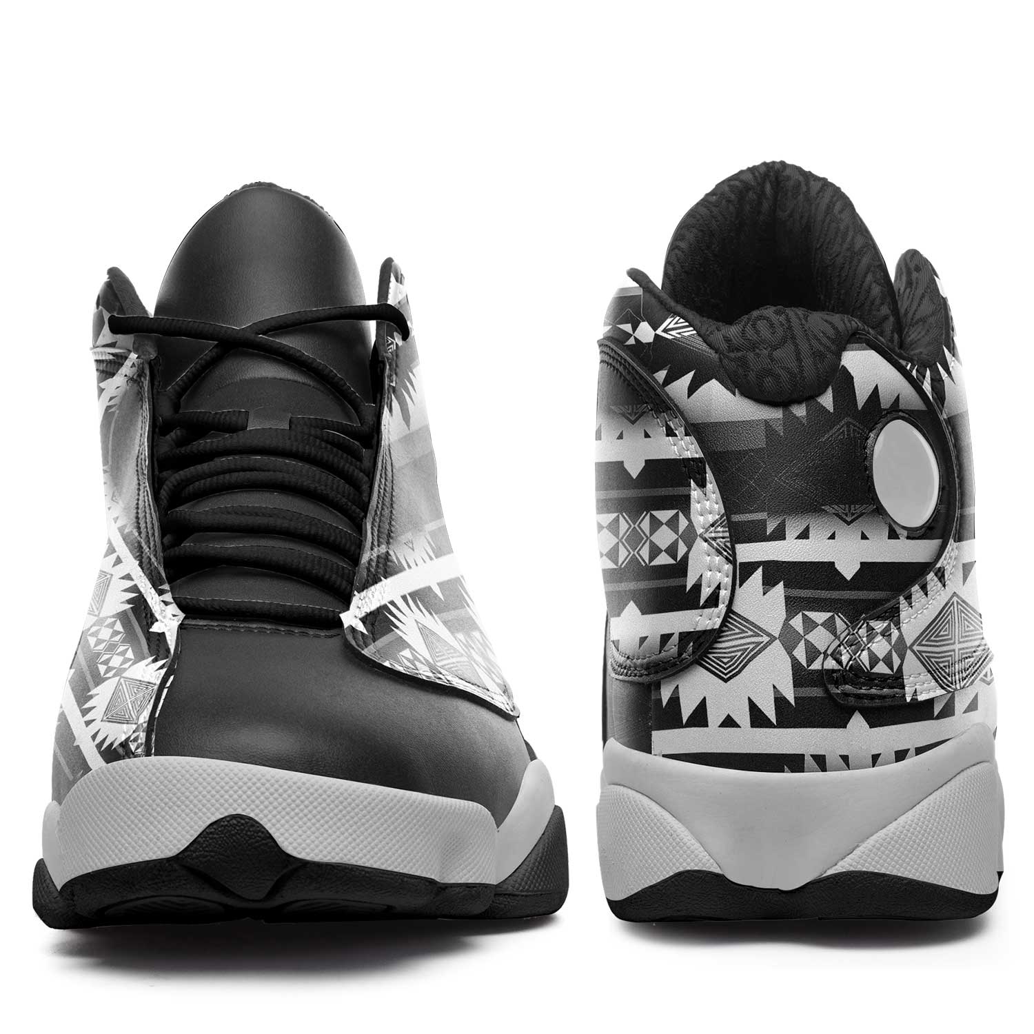 Okotoks Black and White Athletic Shoes Herman 