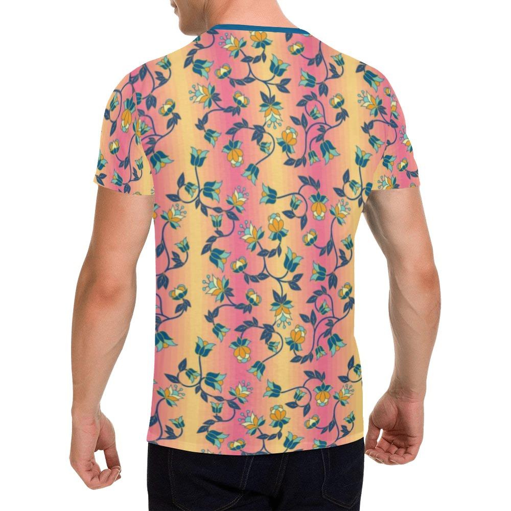 Orange Days All Over Print T-Shirt for Men (USA Size) (Model T40) All Over Print T-Shirt for Men (T40) e-joyer 