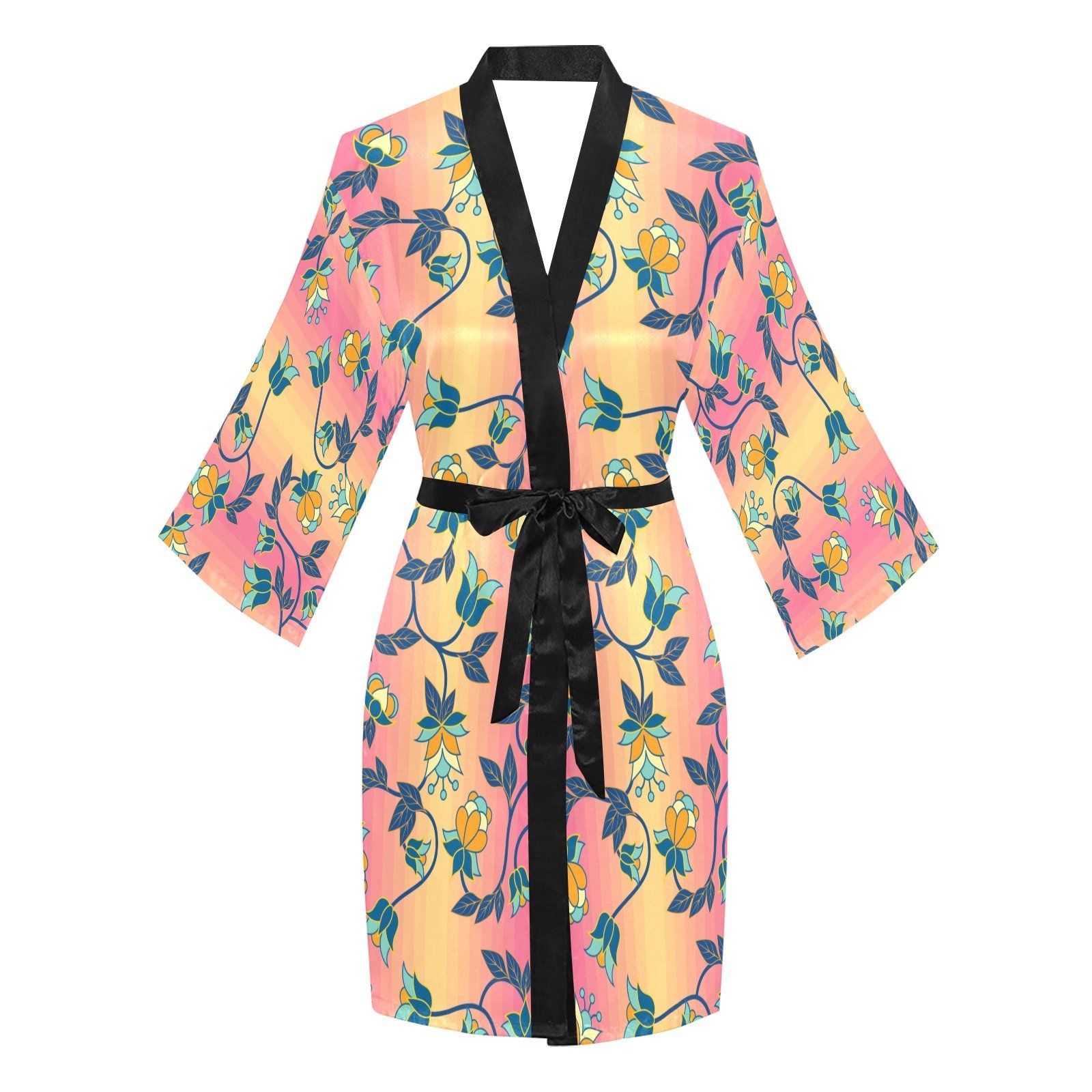 Orange Days Long Sleeve Kimono Robe Long Sleeve Kimono Robe e-joyer 
