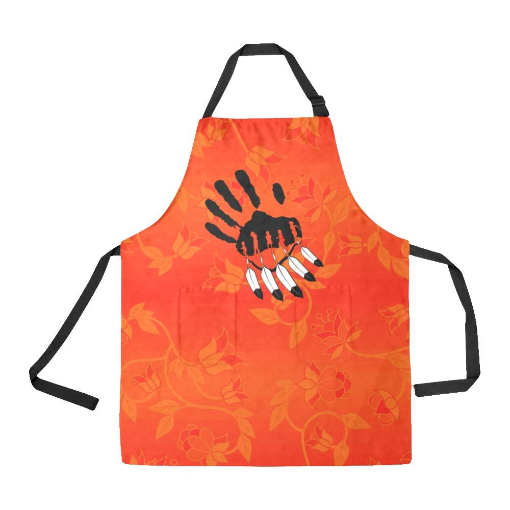 Orange Days Orange A feather for each All Over Print Apron All Over Print Apron e-joyer 