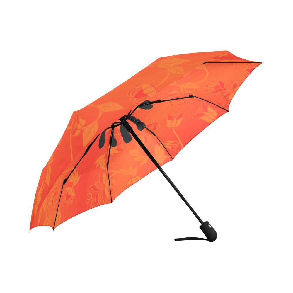 Orange Days Orange A feather for each Auto-Foldable Umbrella (Model U04) Auto-Foldable Umbrella e-joyer 