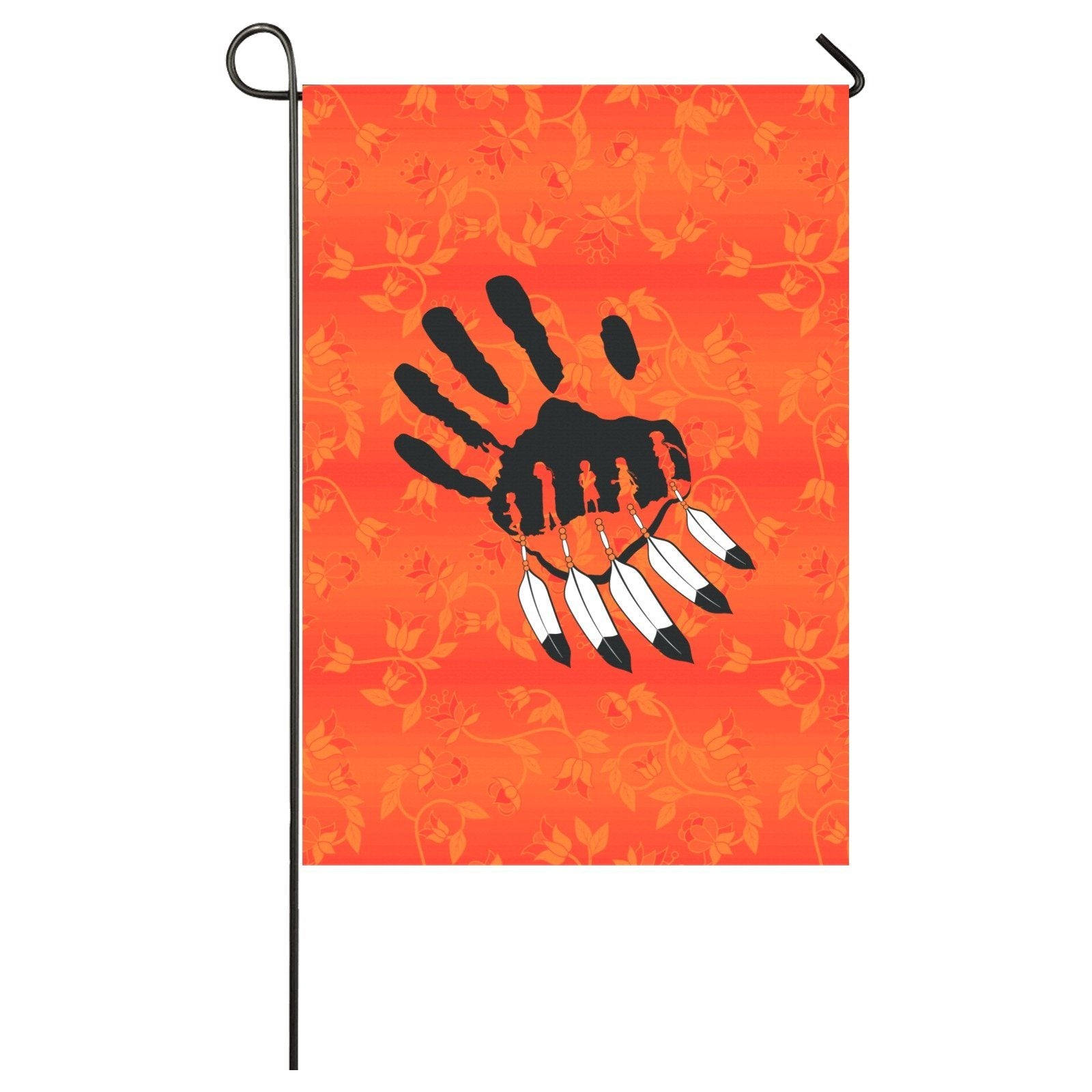 Orange Days Orange - A feather for Each Garden Flag 28''x40'' (Two Sides Printing) Garden Flag 28‘’x40‘’ (Two Sides) e-joyer 