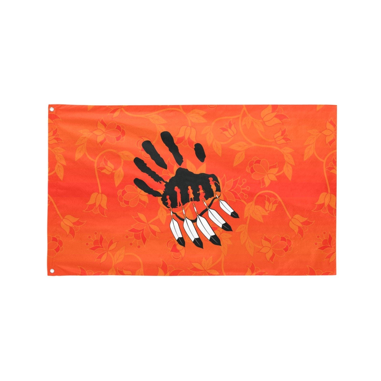 Orange Days Orange A feather for each Garden Flag 59"x35" Garden Flag 59"x35" e-joyer 