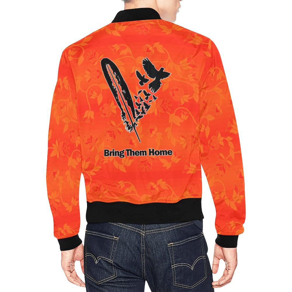 Orange Days Orange Bring Them Home All Over Print Bomber Jacket for Men (Model H19) All Over Print Bomber Jacket for Men (H19) e-joyer 