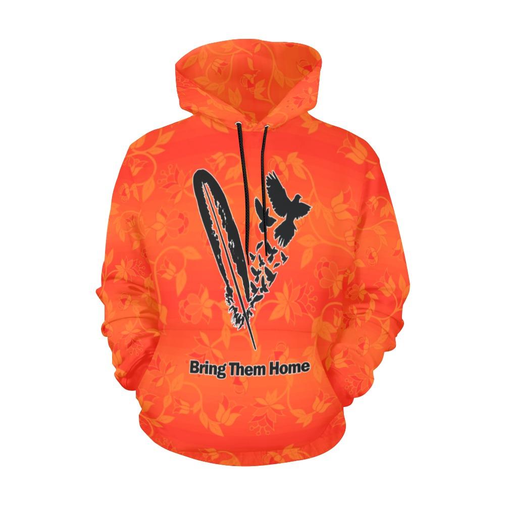 Orange Days Orange Bring Them Home All Over Print Hoodie for Women (USA Size) (Model H13) All Over Print Hoodie for Women (H13) e-joyer 