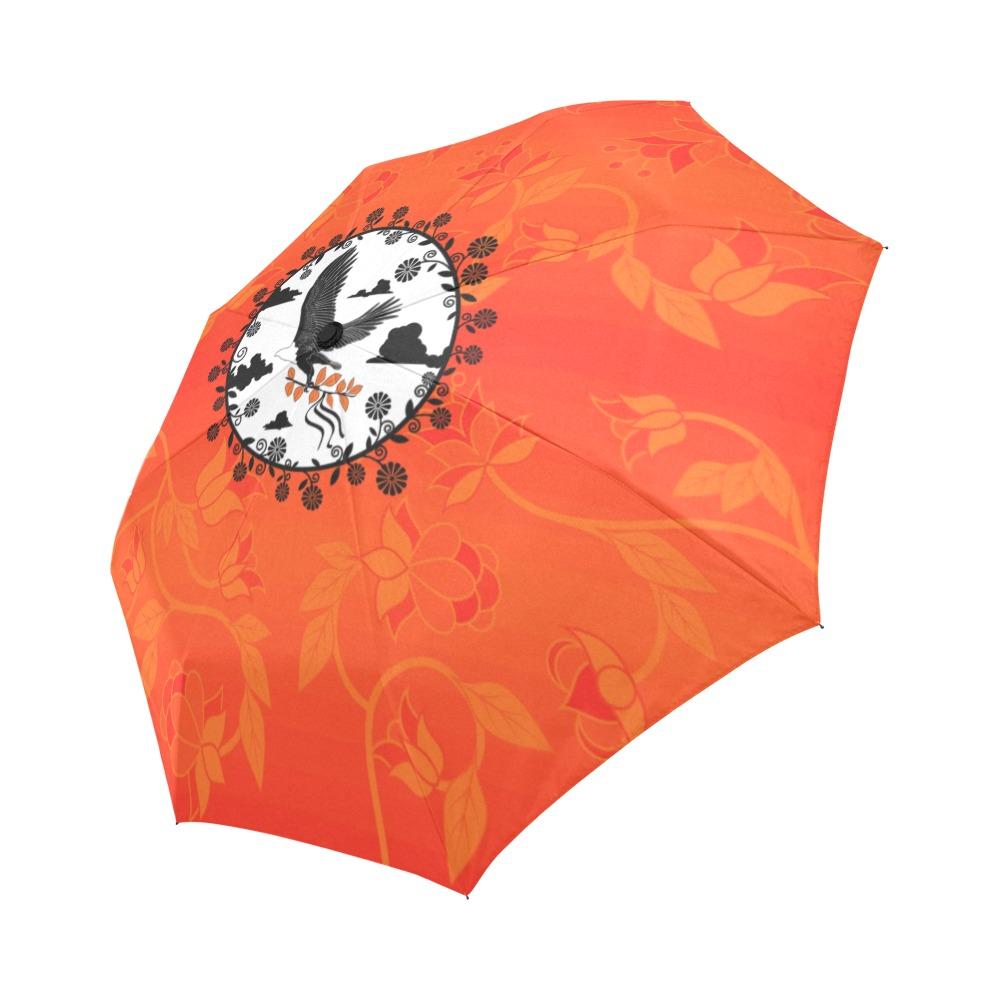 Orange Days Orange Carrying Their Prayers Auto-Foldable Umbrella (Model U04) Auto-Foldable Umbrella e-joyer 