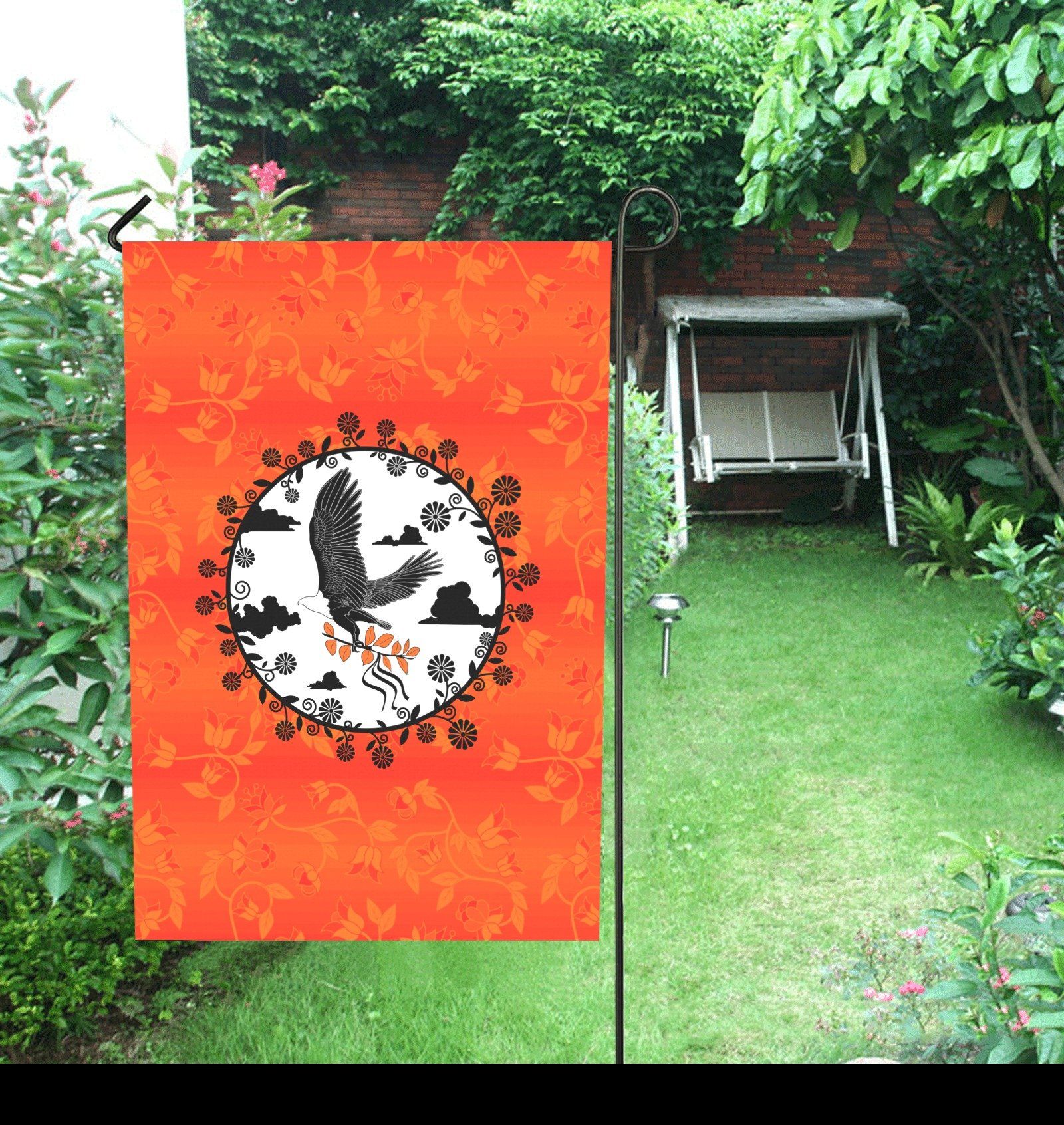 Orange Days Orange - Carrying Their Prayers Garden Flag 28''x40'' (Two Sides Printing) Garden Flag 28‘’x40‘’ (Two Sides) e-joyer 